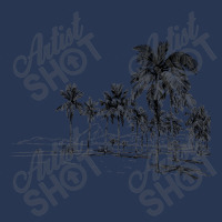 Nature Beauty Beach Mountain Palm Tree  Ocean Parasol Sea Men Denim Jacket | Artistshot