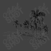 Nature Beauty Beach Mountain Palm Tree  Ocean Parasol Sea Vintage T-shirt | Artistshot