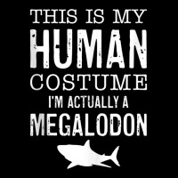 This Is My Human Costume I'm Really A Megalodon Halloween Tank Top Cropped Hoodie | Artistshot