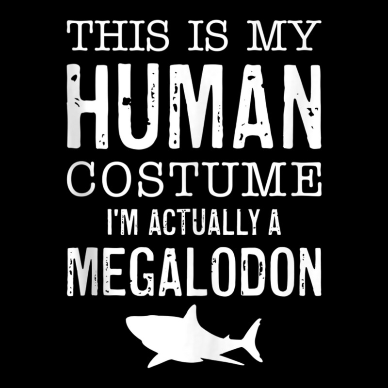 This Is My Human Costume I'm Really A Megalodon Halloween Tank Top Cropped Hoodie by cm-arts | Artistshot