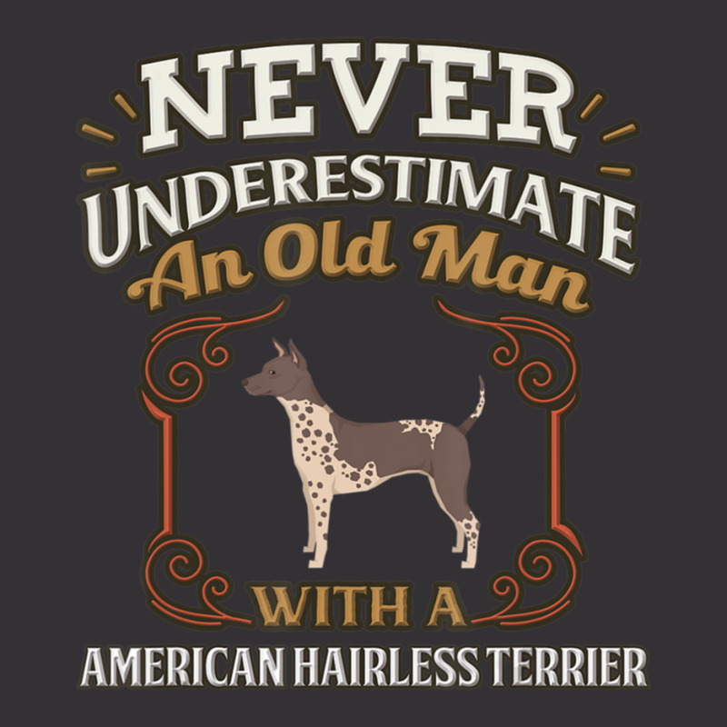 American Hairless Terrier Father Vintage Hoodie by RobertTaylor | Artistshot