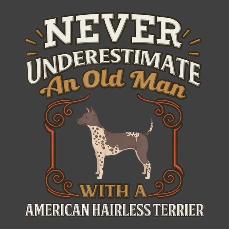 American Hairless Terrier Father Vintage T-Shirt by RobertTaylor | Artistshot