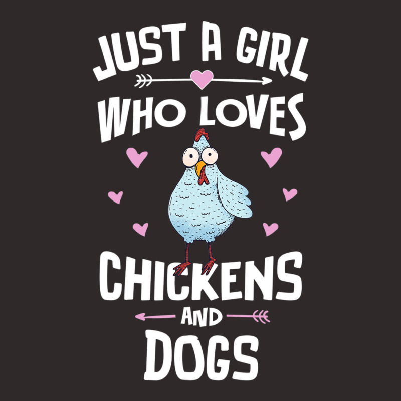 Just A Girl Who Loves Chickens And Dogs Gift Women Racerback Tank by thangdinhsinhelf | Artistshot