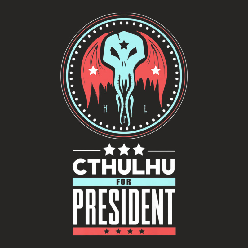 Vote Cthulhu For President Sarcastic Political Satire Premium T Shirt Ladies Fitted T-Shirt by cm-arts | Artistshot