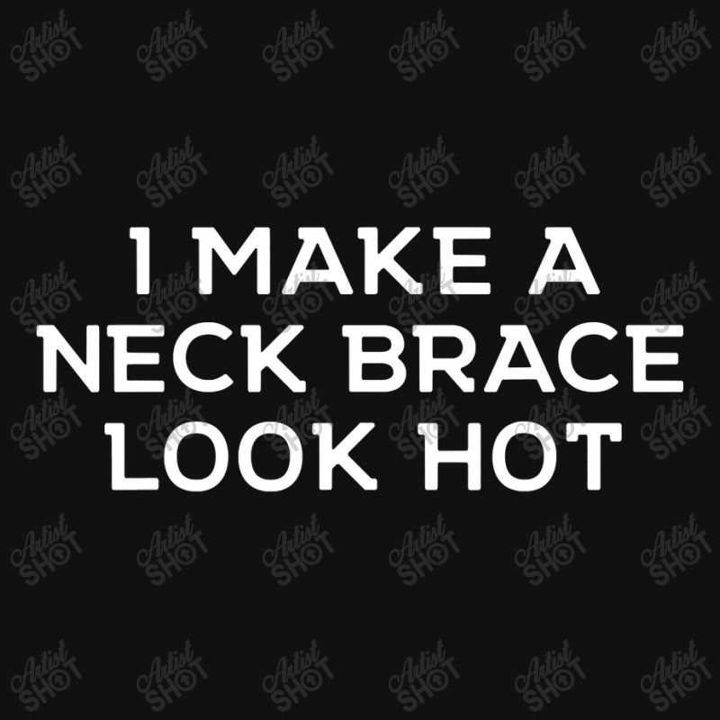 Neck Brace Injury Funny Physical Therapy Joke Disability Rectangle