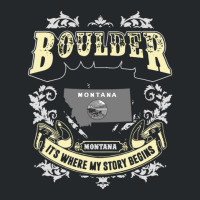 Boulder Montana Montana It Is Where My Story Begins America Crewneck Sweatshirt | Artistshot