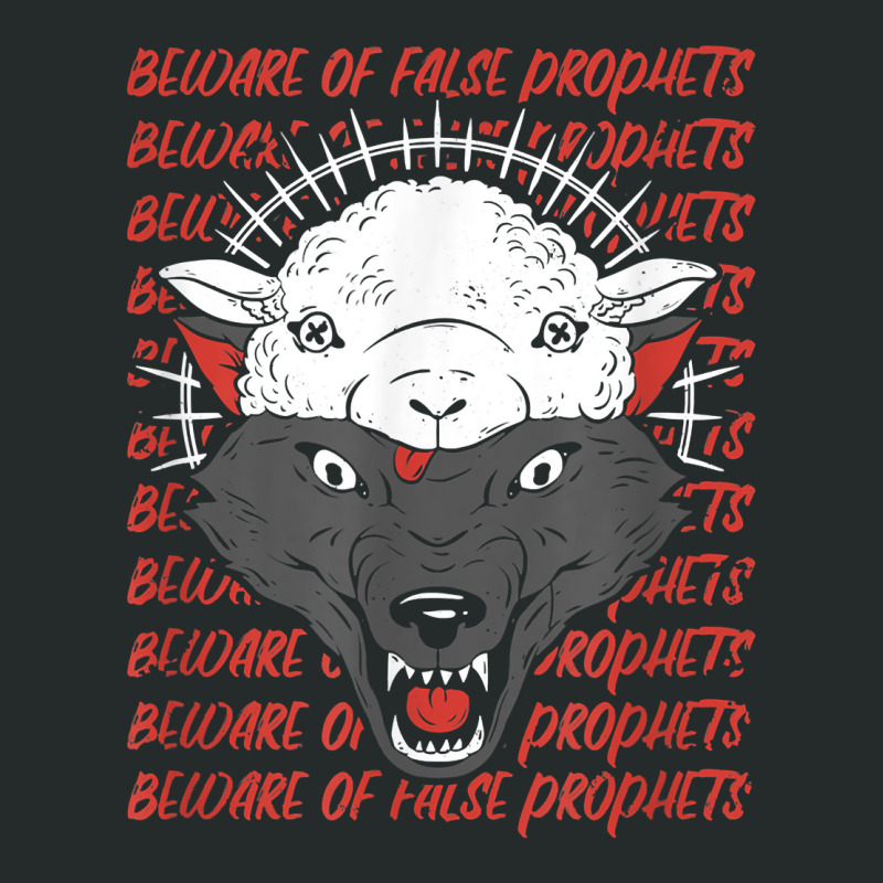 Wolf In Sheep's Clothing Beware False Prophets T Shirt Women's Triblend Scoop T-shirt by cm-arts | Artistshot