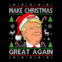 Trump 2024 Make Christmas Great Again Ugly Sweater Men's 3/4 Sleeve Pajama Set | Artistshot