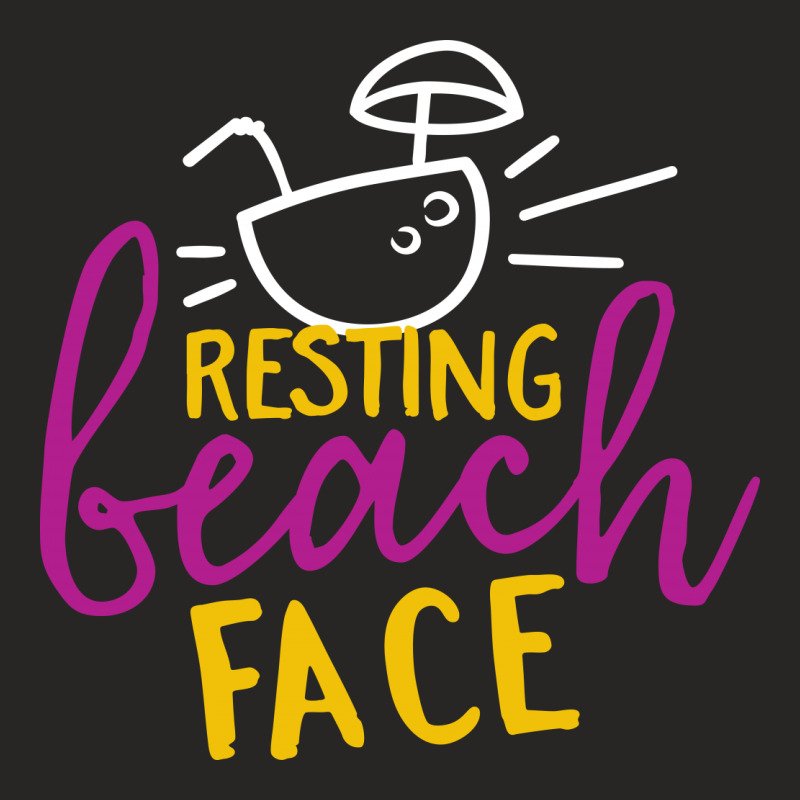 Resting Beach Face Ladies Fitted T-Shirt by Perfect Designers | Artistshot