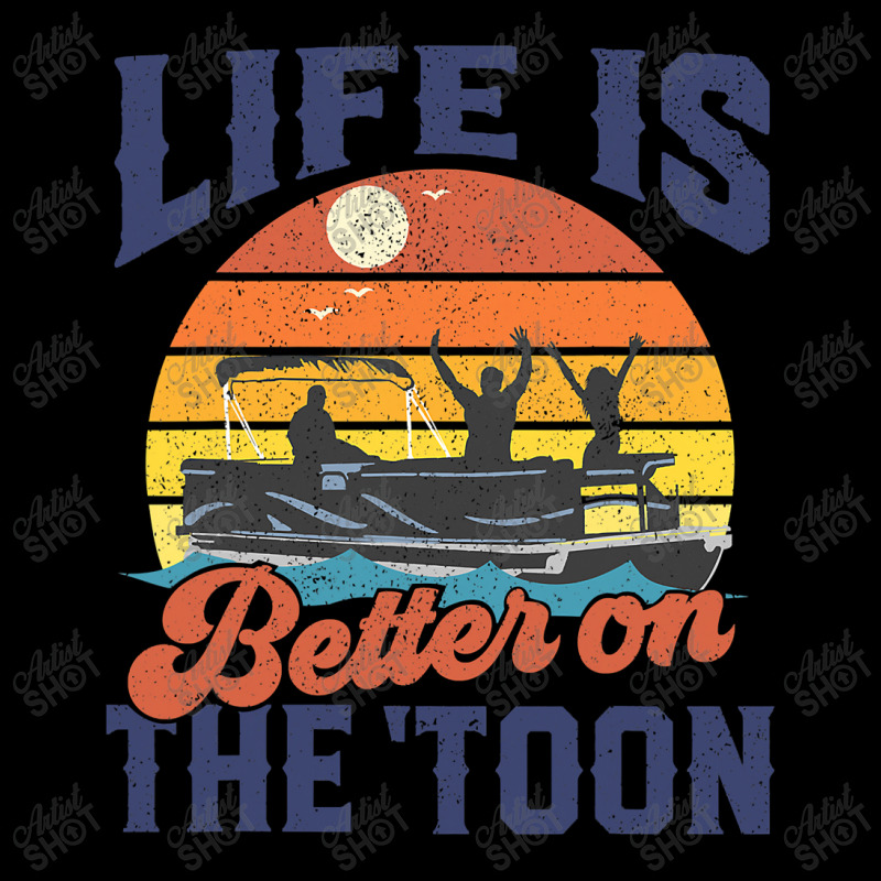 Life Is Better On The Toon Pontoon Boat Boating Fathers Gift Pocket T-shirt | Artistshot