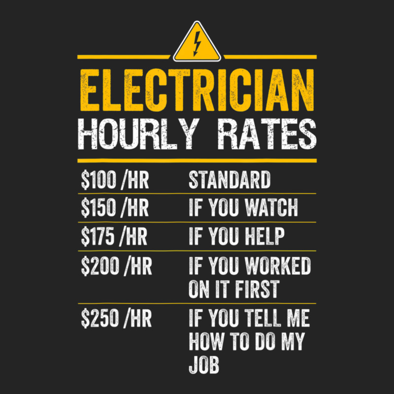 Electrician Hourly Rates Lineman For Electricians 3/4 Sleeve Shirt by cm-arts | Artistshot