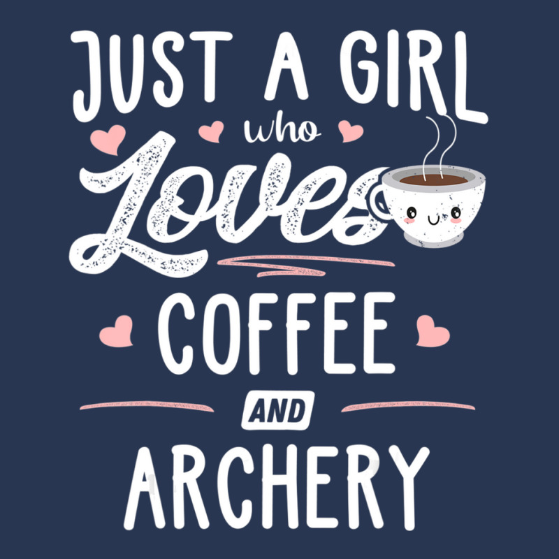 Just A Girl Who Loves Coffee And Archery Gift Women Men Denim Jacket by thangdinhsinhelf | Artistshot