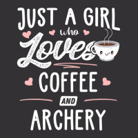 Just A Girl Who Loves Coffee And Archery Gift Women Vintage Hoodie And Short Set | Artistshot