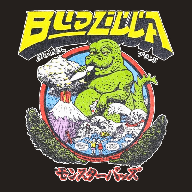 Budzilla, Budzilla Invades Hawaii, The Budzilla, Budzilla Art, Budzill Tank Top | Artistshot