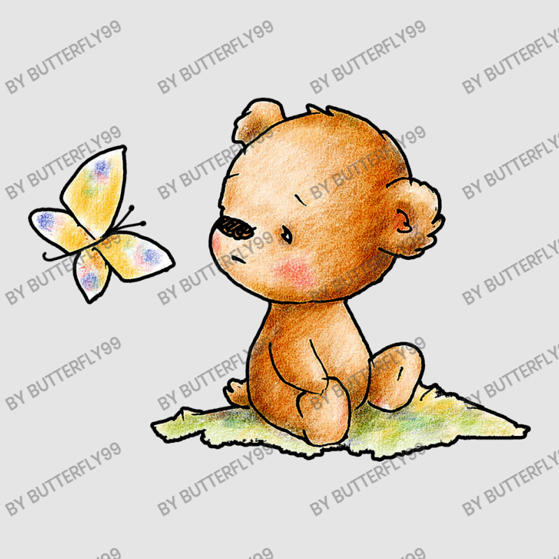 Drawing Of Cute Teddy Bear With Butterfly Exclusive T-shirt | Artistshot