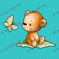 Drawing Of Cute Teddy Bear With Butterfly T-shirt | Artistshot