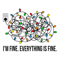 Christmas Lights I M Fine Everything Is Fine Ugly Christmas Crewneck Sweatshirt | Artistshot