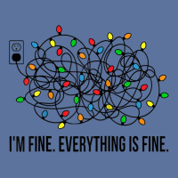 Christmas Lights I M Fine Everything Is Fine Ugly Christmas Lightweight Hoodie | Artistshot