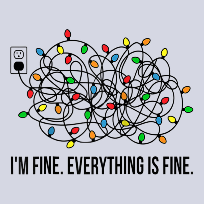 Christmas Lights I M Fine Everything Is Fine Ugly Christmas Fleece Short | Artistshot