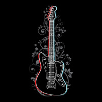 Offset Style Electric Guitar 3d Outline Flowering Vines V-neck Tee | Artistshot