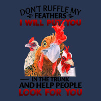 Chicken Dont Ruffle My Feathers I Will Put You In The Trunk Chicken 12 Ladies Denim Jacket | Artistshot