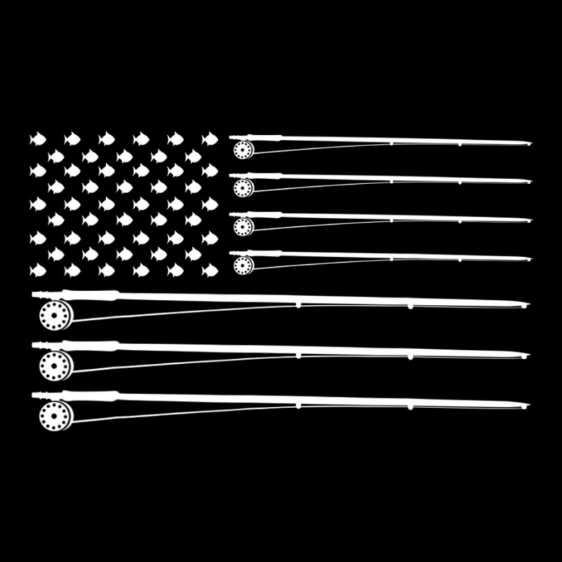 Fly Rod Fishing American Flag Maternity Scoop Neck T-shirt by cm-arts | Artistshot