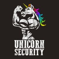 Unicorn Security Rainbow Muscle Manly Christmas Tank Top | Artistshot