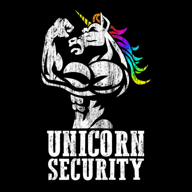 Unicorn Security Rainbow Muscle Manly Christmas Zipper Hoodie | Artistshot