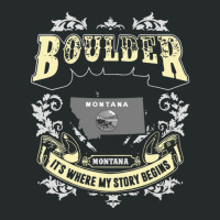 Boulder Montana Montana It Is Where My Story Begins America Women's Triblend Scoop T-shirt | Artistshot