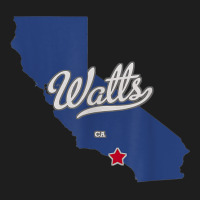 Watts California Los Angeles Ca Map T Shirt Classic T-shirt | Artistshot