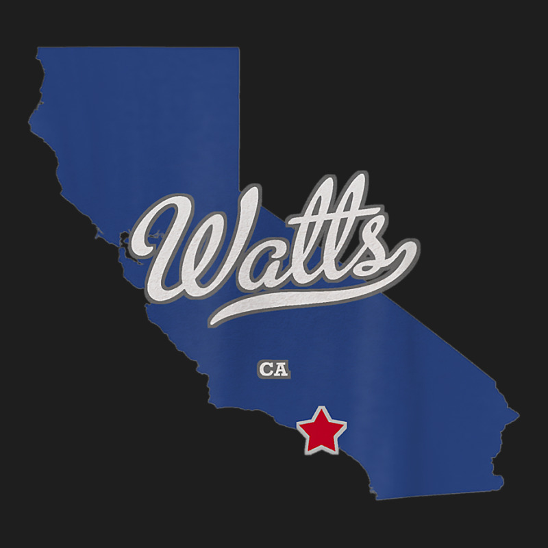 Watts California Los Angeles Ca Map T Shirt Classic T-shirt | Artistshot