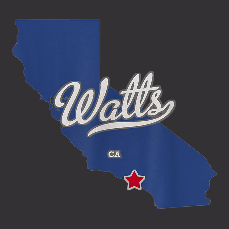 Watts California Los Angeles Ca Map T Shirt Vintage Hoodie | Artistshot