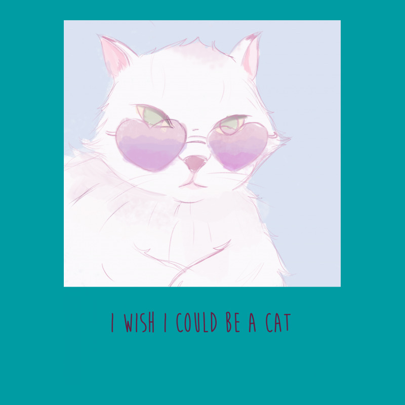 I Wish I Could Be A Cat Landscape Canvas Print | Artistshot