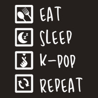 Eat Sleep K-pop Repeat Perfect Combination Music Shirt Essential Tank Top | Artistshot