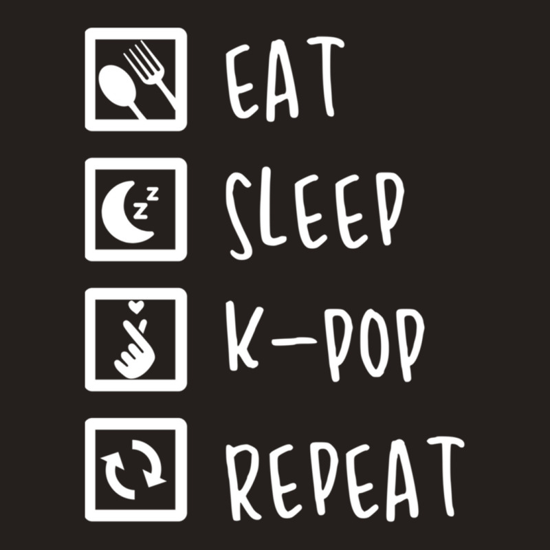 Eat Sleep K-pop Repeat Perfect Combination Music Shirt Essential Tank Top by MargaretDaniels | Artistshot