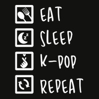 Eat Sleep K-pop Repeat Perfect Combination Music Shirt Essential Scorecard Crop Tee | Artistshot