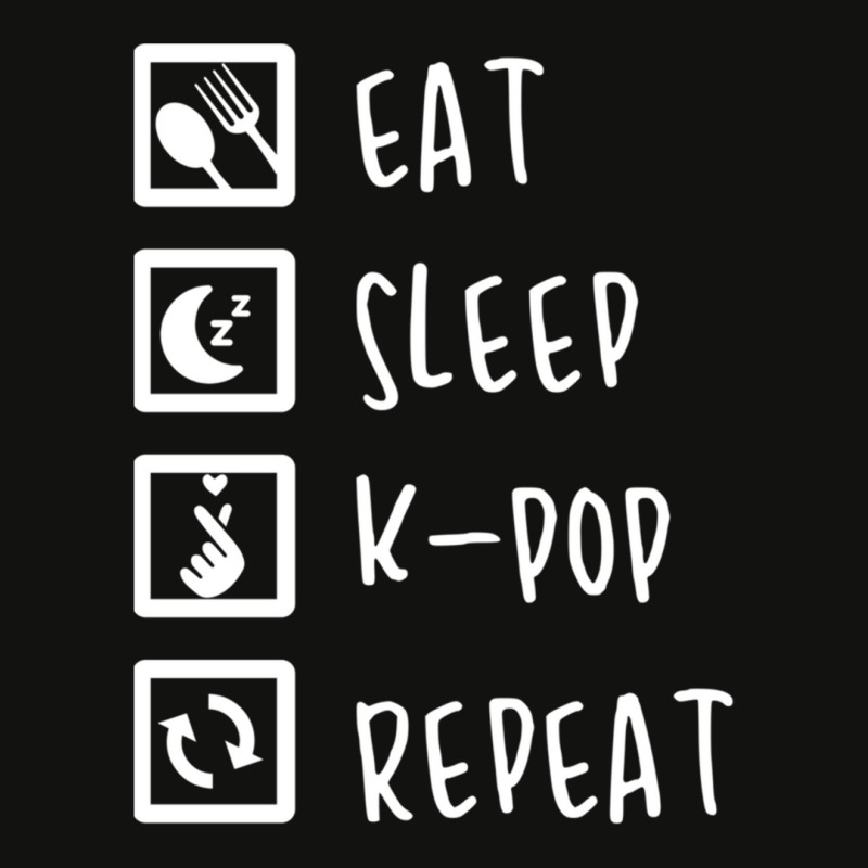 Eat Sleep K-pop Repeat Perfect Combination Music Shirt Essential Scorecard Crop Tee by TimothyPickard | Artistshot