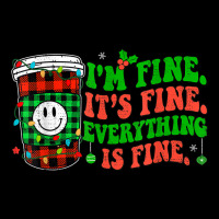 It's Fine I'm Fine Everything Is Fine Christmas Coffee Latte Long Sleeve Shirts | Artistshot