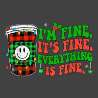 It's Fine I'm Fine Everything Is Fine Christmas Coffee Latte Vintage T-shirt | Artistshot