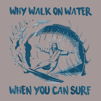 Christian Jesus Why Walk On Water When You Can Surf Prayer Vintage Short | Artistshot