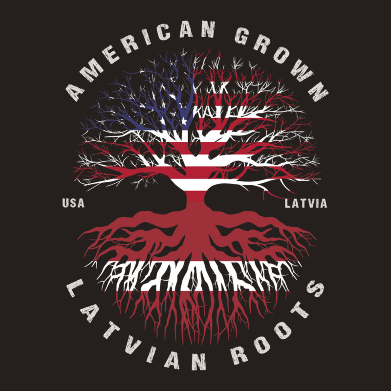 American Grown Latvian Roots Latvia Flag Tank Top by WilmaMorgan | Artistshot