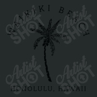 Retro Cool Waikiki Beach Hawaiian Island Palm Tree Souvenir Women's Triblend Scoop T-shirt | Artistshot