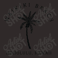 Retro Cool Waikiki Beach Hawaiian Island Palm Tree Souvenir Racerback Tank | Artistshot