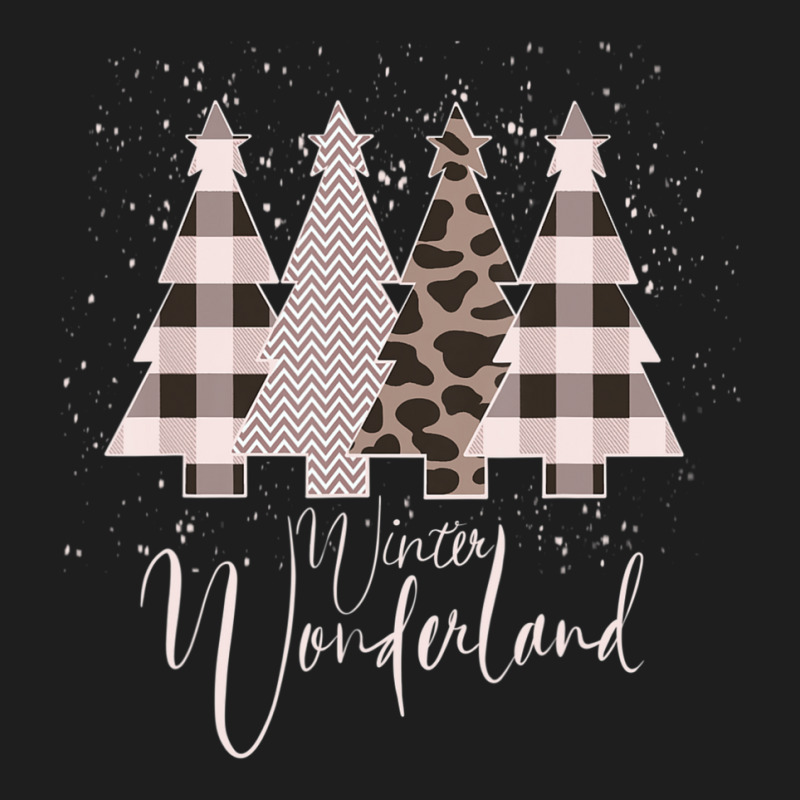 Winter Wonderland Christmas Tree Buffalo Plaid Leopard Classic T-shirt | Artistshot