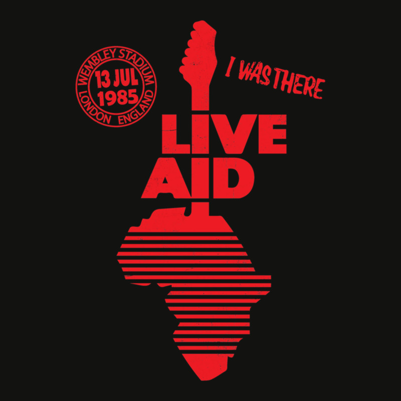 Live Aid 1985 - Red Classic Scorecard Crop Tee by CodyChambers | Artistshot