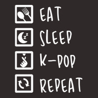 Eat Sleep K-pop Repeat Perfect Combination Music Shirt Essential Racerback Tank | Artistshot