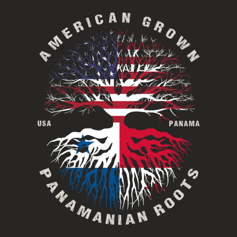 American Grown Panamanian Roots Panama Flag Ladies Fitted T-Shirt by WilmaMorgan | Artistshot