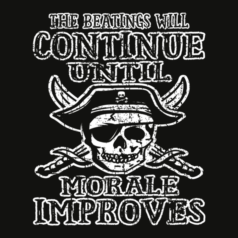 The Beatings Will Continue Until Morale Improve Pirate Night Scorecard Crop Tee by cm-arts | Artistshot