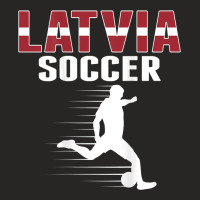 Latvia Soccer Lovers Jersey   Proud Latvian Football Fans Ladies Fitted T-shirt | Artistshot