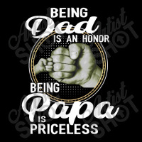 Being Dad Is An Honor Being Papa Is Priceless Father V-neck Tee | Artistshot